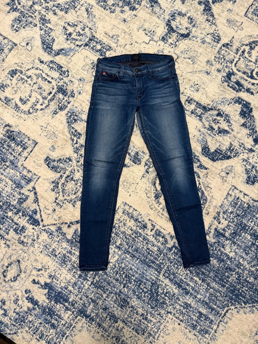 Hudson Jeans Women's Midnight Blue Cropped Skinny Jeans
